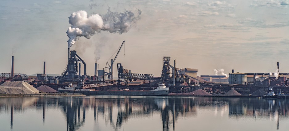 river terminal of the factory